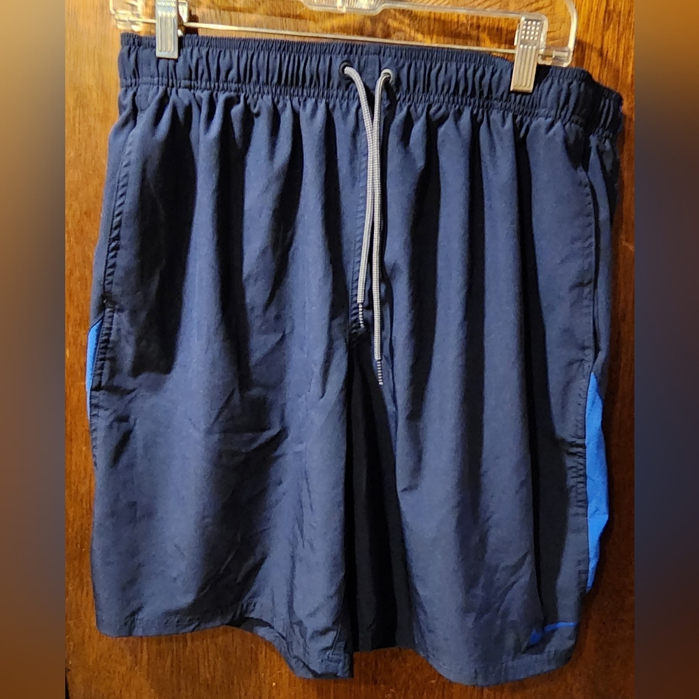 MENS XL NIKE BATHING SUIT NO INSIDE NETTING BLUE
